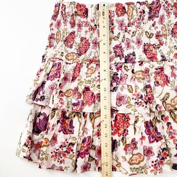 NWT House of Harlow 1960 Floral Tiered Mini Skirt Size M NWT - Picture 9 of 9